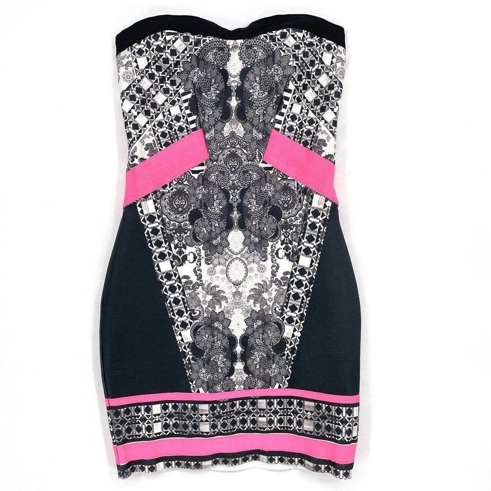 WOW Couture Printed Bandage Dress Size Small ASO Karen Gillan on Selfie ClubWear